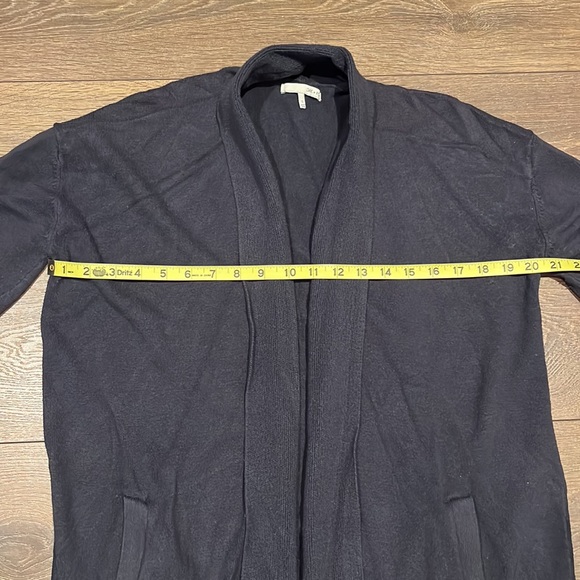 OAK + FORT Navy Open Cardigan Coat - Picture 8 of 9